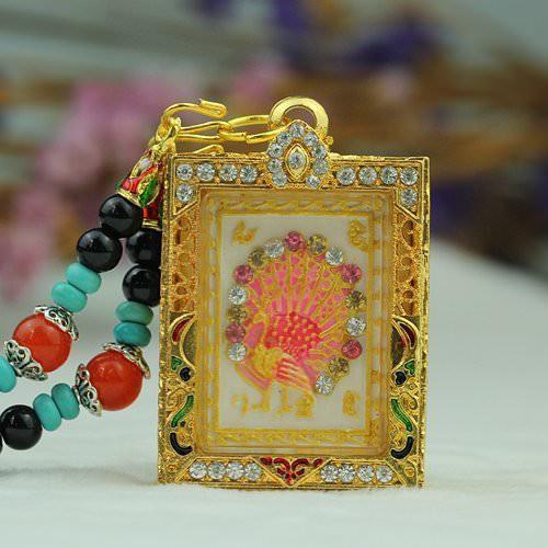 泰國佛牌正品，阿贊力礦孔雀佛牌 ，招人緣桃花、正偏財、轉運、貴人、增強交際能力、智 慧-細節圖3