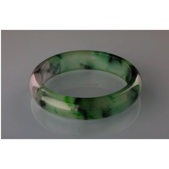 《宮廷珠寶》精選經典墨翠舞花翡翠玉鐲 ，古樸寶光，玉質細膩H43-細節圖4