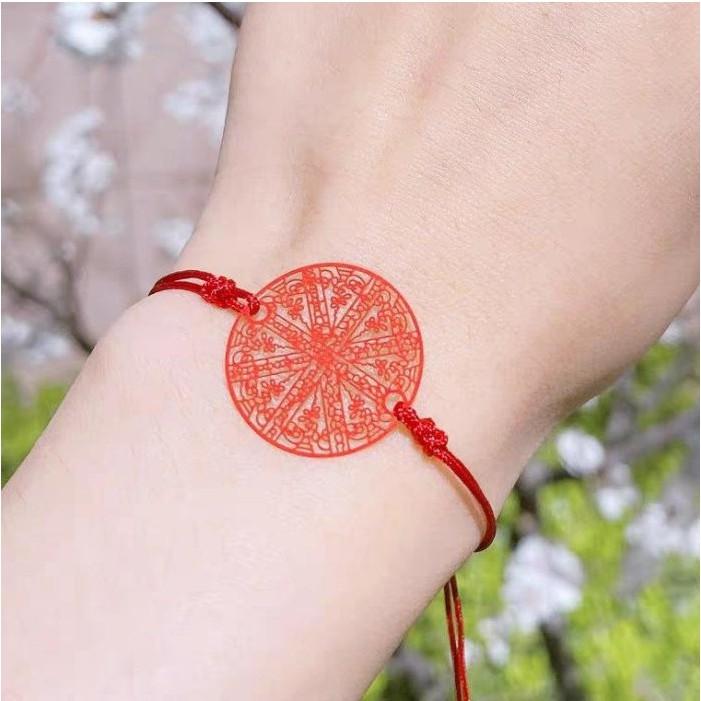 阿贊佑轉運符片手繩，明星古力娜紮‮款同‬，眾明‮的星‬師傅‮贊阿‬佑，小‮繩紅‬專屬你的幸運，擋險避災，助生意事業H39-細節圖3