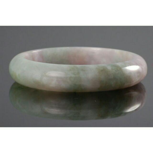 精選冰種高雅紫羅蘭春帶彩嬌豔A貨翡翠玉鐲， 附A貨翡翠鑑定證-細節圖2