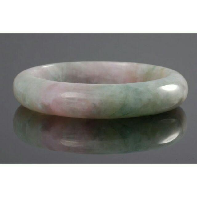 精選冰種高雅紫羅蘭春帶彩嬌豔A貨翡翠玉鐲， 附A貨翡翠鑑定證-細節圖3