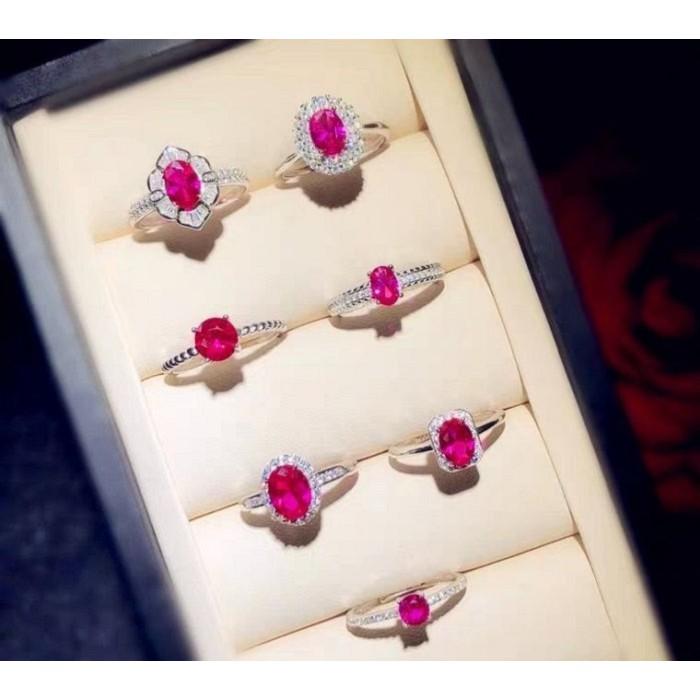 《禦寶苑》5克拉紅寶石鑽戒+K金戒台(戒圍可調)，款式任選，名媛貴婦必備款，全台最低價 H06-細節圖3