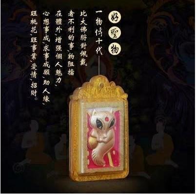 泰國佛牌正品，蝶王古巴吉士納魅力無限狐仙佛牌（特強版），能招人緣，旺桃花，助事業和生意，鎖心，夫妻情侶感情和合H01-細節圖2