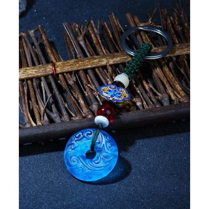 龍婆三安超級吸金招財琉璃玉髓平安扣佛牌項鍊/包包/鑰匙/汽車掛件，開運轉運，避邪擋煞，轉運祈福，增進感情，C01-細節圖6