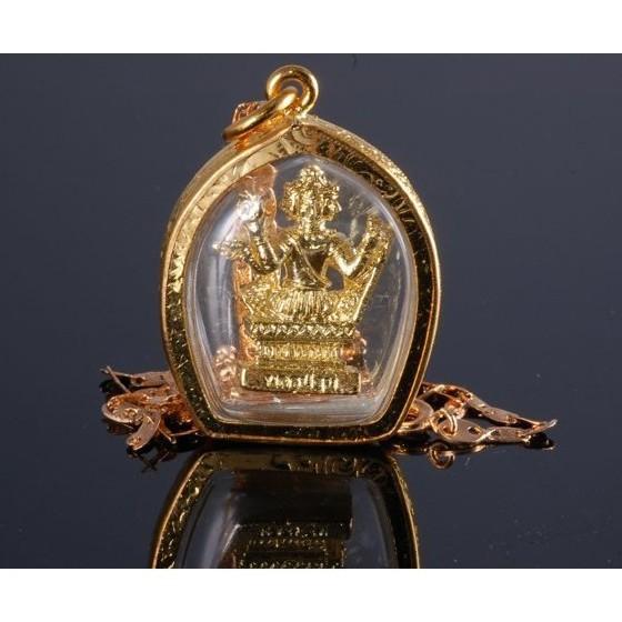 龍波三安四面佛K金項墜， 助愛情、事業、財運、健康皆圓滿，有求必應，全效型佛牌-細節圖2