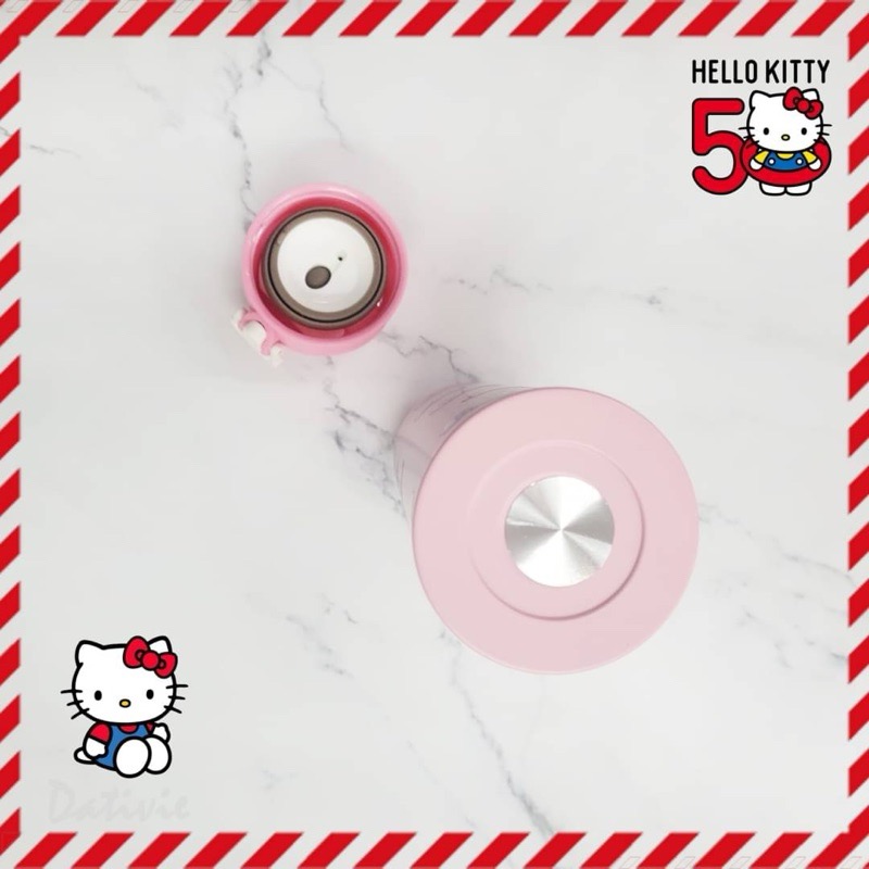 「日本🇯🇵」50周年限定 彈蓋保溫瓶 475ml-HELLO KITTY-細節圖5