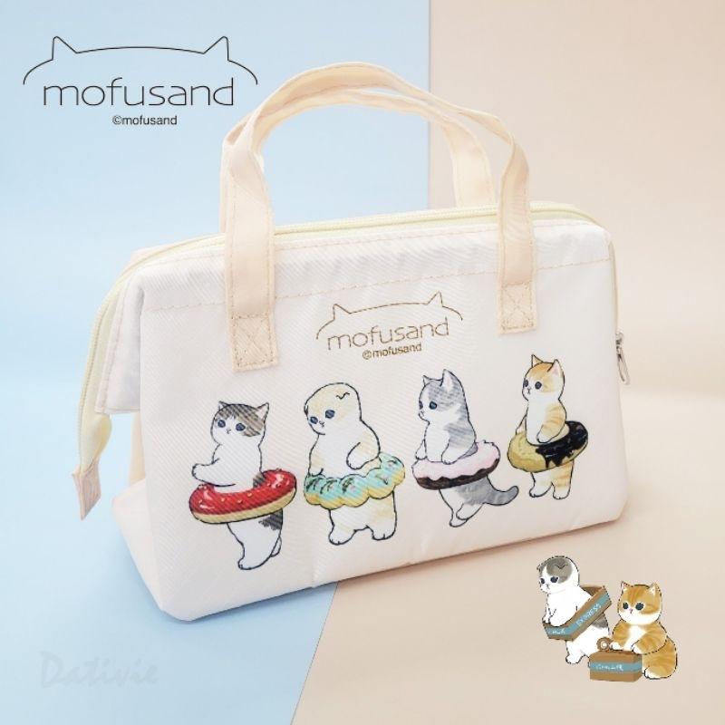 「日本🇯🇵」輕巧便當袋 壽司/甜甜圈 貓福珊迪 MOFUSAND正版授權-細節圖2