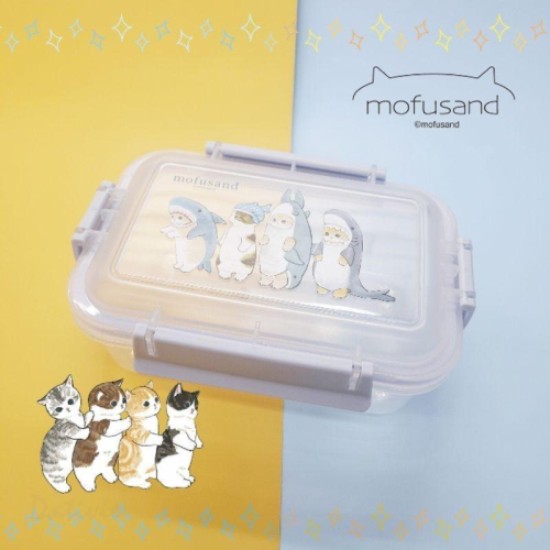 「日本🇯🇵」壽司/鯊魚 鮮扣長方保鮮盒-貓福珊迪 MOFUSAND 正版授權