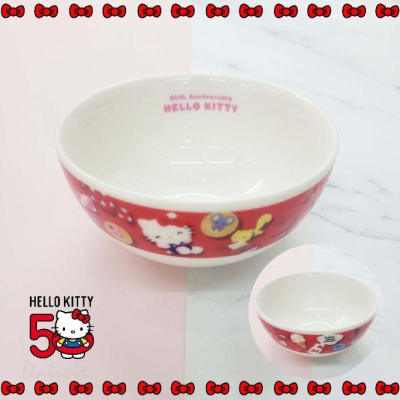 「日本🇯🇵」杯子－－－盤子-HELLO KITTY 50TH三麗鷗SANRIO正版授權-細節圖4