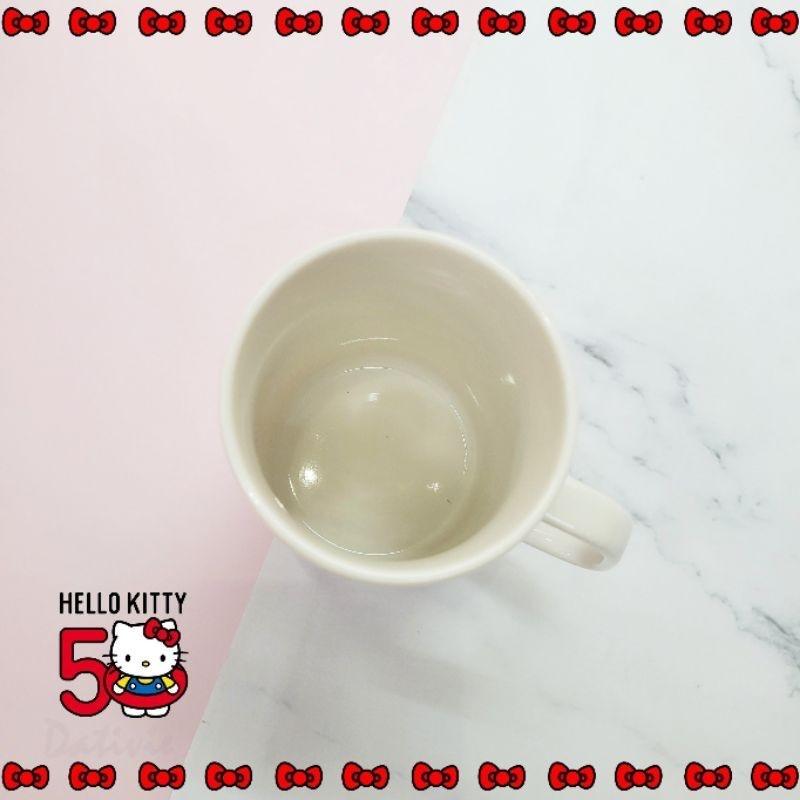 「日本🇯🇵」杯子－－－盤子-HELLO KITTY 50TH三麗鷗SANRIO正版授權-細節圖6