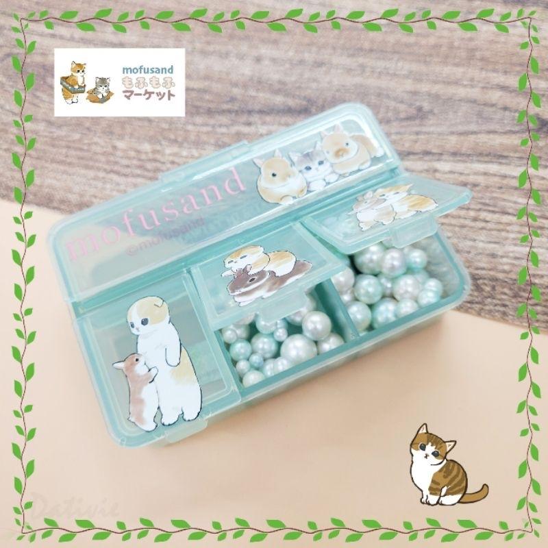 「日本🇯🇵」炸蝦/柴犬/鯊魚/兔兔 四格萬用盒/藥盒/材料盒 貓福珊迪 MOFUSAND 正版授權-細節圖7