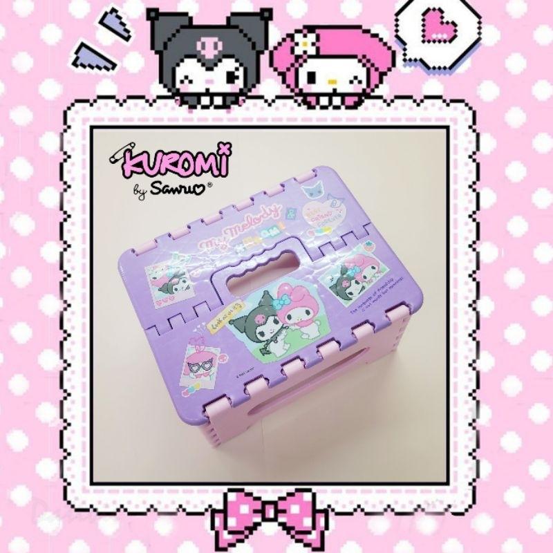 「日本🇯🇵」收合矮凳椅-KUROMI 庫洛米 粉 紫 三麗鷗ＳＡＮＲＩＯ正版授權-細節圖5