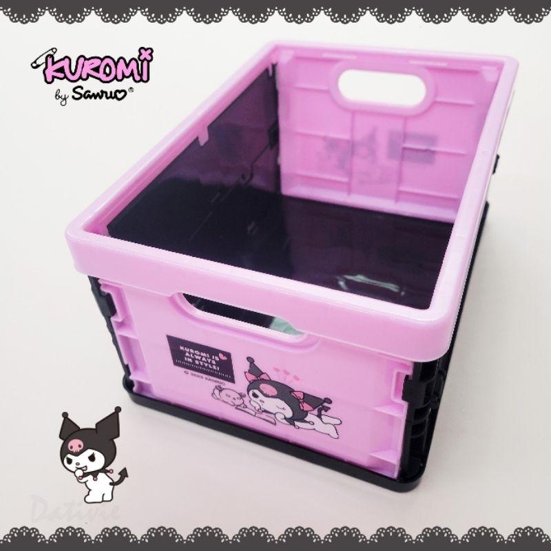 「日本🇯🇵台灣」摺疊收納盒 桌上 庫洛米 KUROMI 三麗鷗SANRIO正版授權-細節圖2