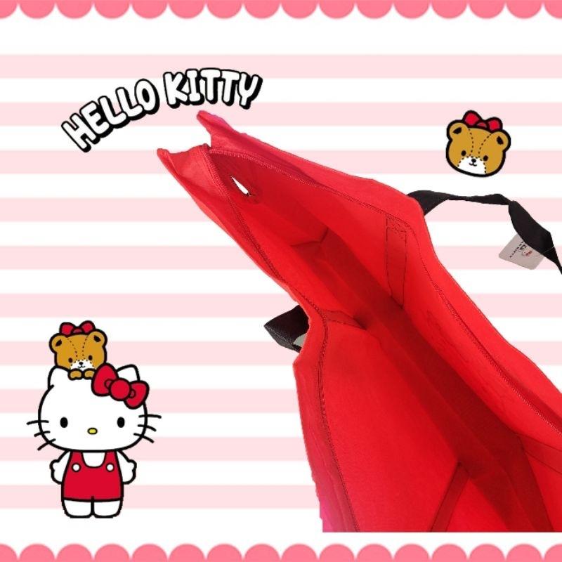 「日本🇯🇵」午安被枕頭 收納袋 紅 HELLO KITTY 三麗鷗SANRIO正版授權-細節圖2