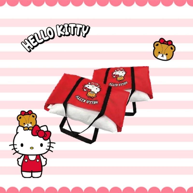 「日本🇯🇵」午安被枕頭 收納袋 紅 HELLO KITTY 三麗鷗SANRIO正版授權-細節圖3