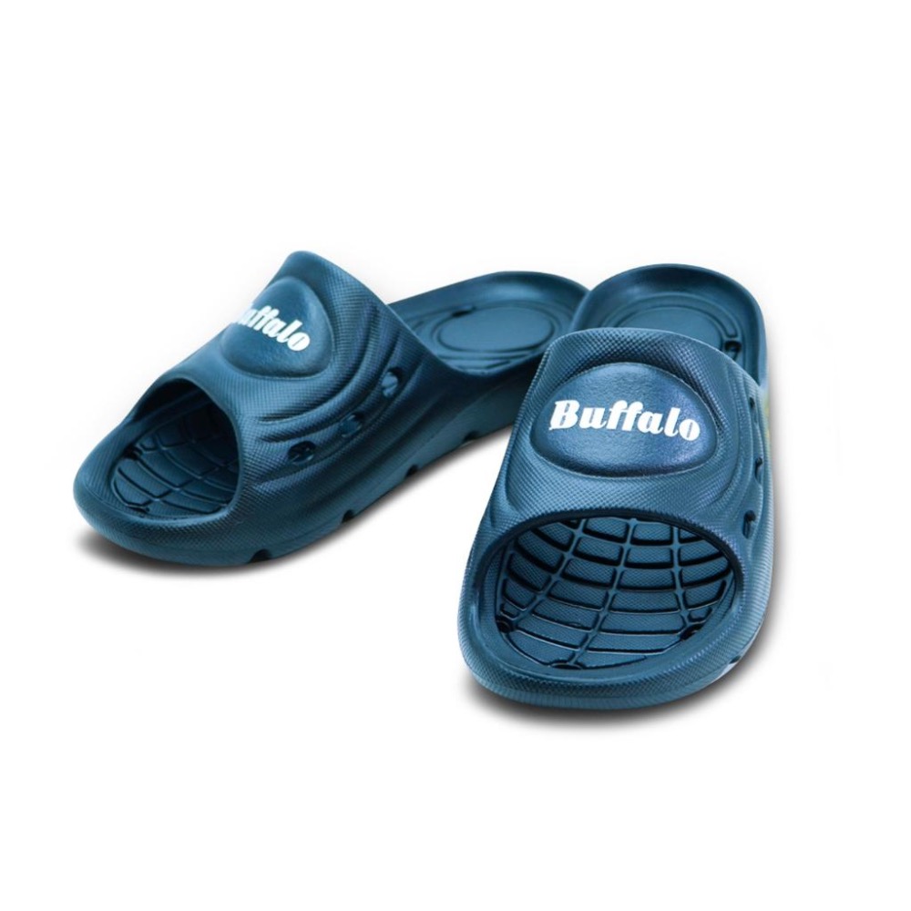 『🐮牛頭牌』透氣排水拖／藍／黑-細節圖3