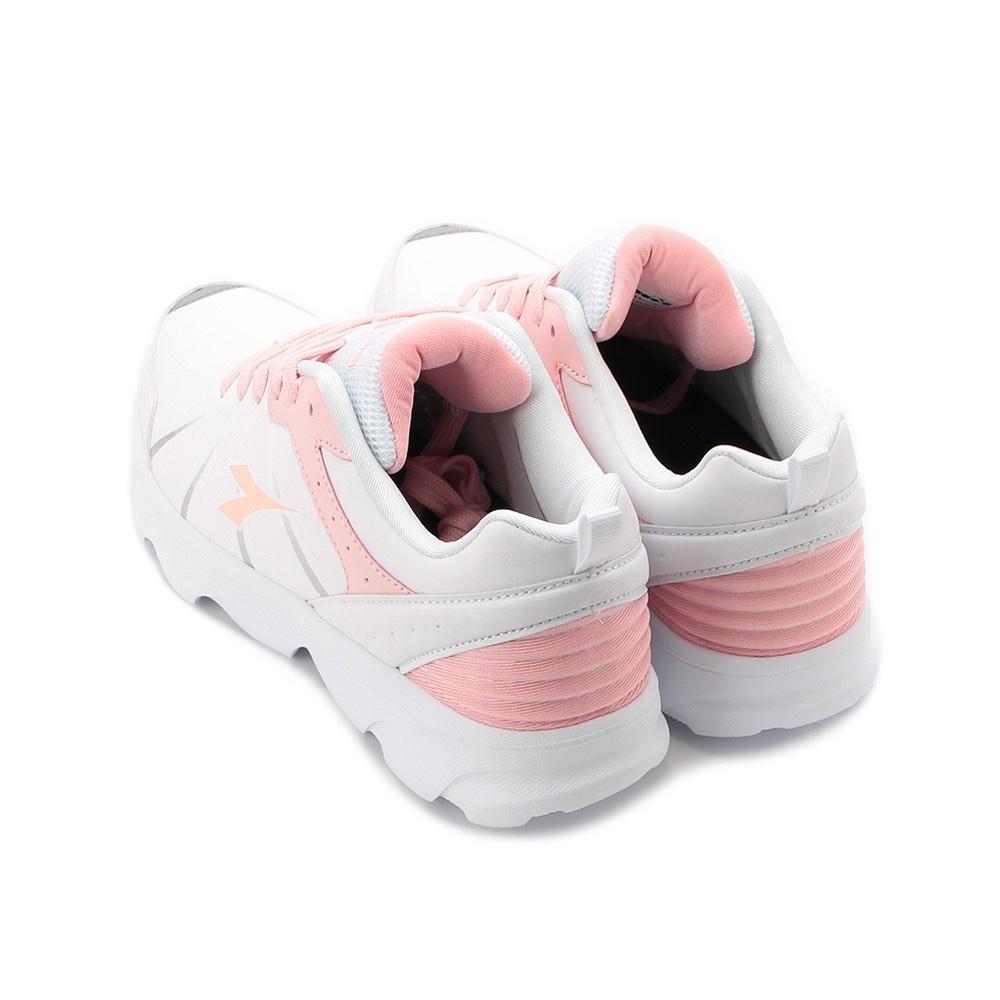 『DIADORA 』綁帶休閒運動鞋 白粉 DA9AWJ7972 女鞋-細節圖2