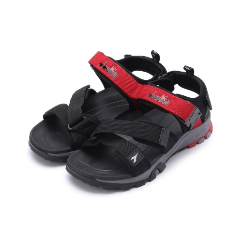『DIADORA』 男織帶運動涼鞋-沙灘鞋 健走鞋 水陸鞋 DA71536 黑紅