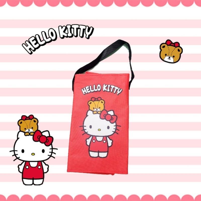 「日本🇯🇵」午安被收納袋 紅 HELLO KITTY 三麗鷗SANRIO正版授權-細節圖4