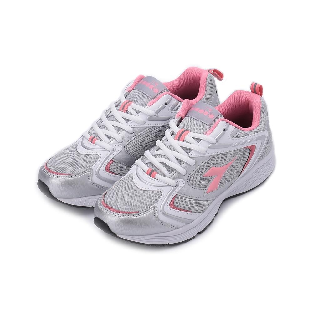 『DIADORA』 寬楦輕量運動鞋 灰粉 DA33673 女鞋-細節圖3