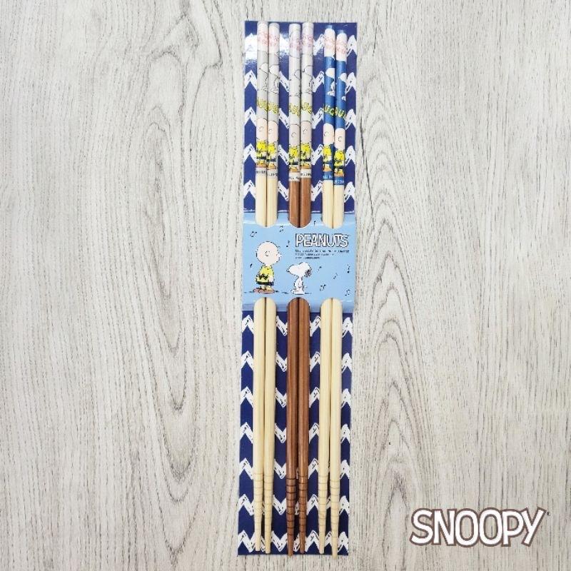 「日本🇯🇵」 3入長竹筷 餐具 史努比 SNOOPY PANUTS 正版授權-細節圖2