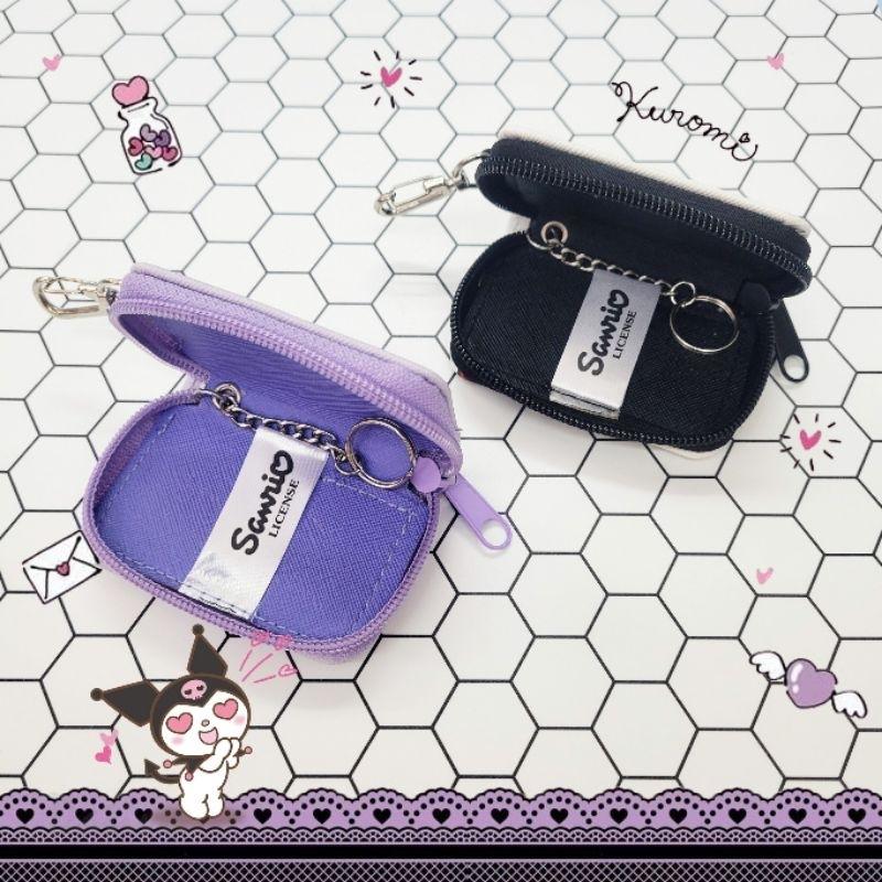 「日本🇯🇵」皮套鑰匙圈 收納 庫洛米 KUROMI 三麗鷗SANRIO正版授權-細節圖6