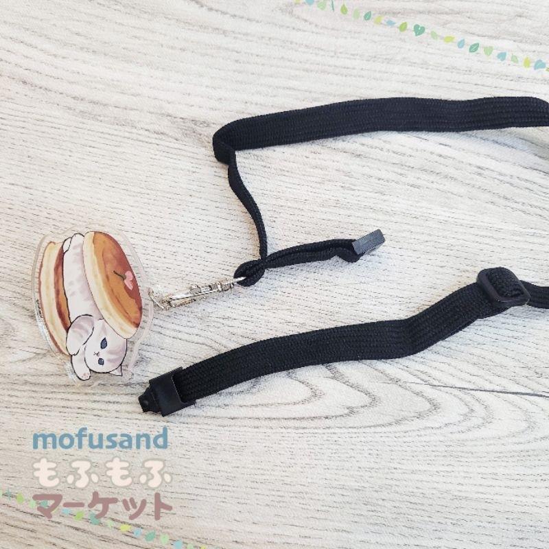「日本🇯🇵」造型識別證件套繩組-貓福珊迪 MOFUSAND 漢堡/壽司/鯊魚/河豚 正版授權-細節圖2
