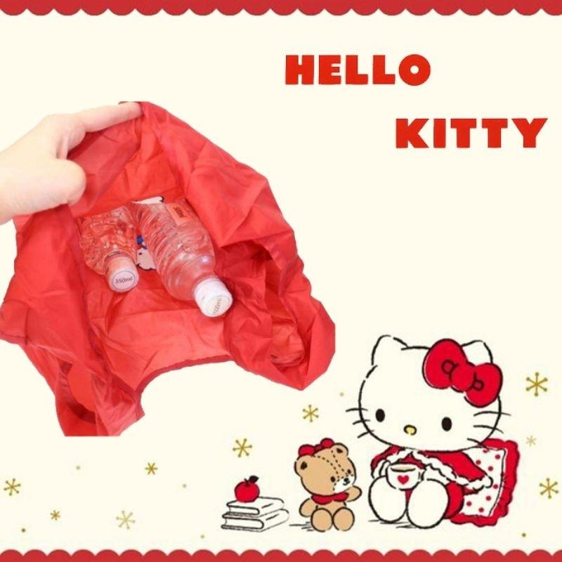 「日本🇯🇵」造型玩偶環保袋 收納 HELLO KITTY 三麗鷗SANRIO正版授權-細節圖3