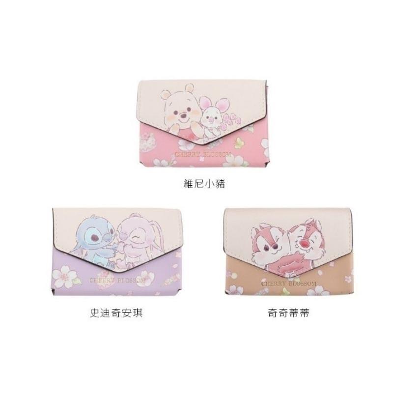 「日本🇯🇵」春暖花開櫻花信封零錢包-迪士尼 DISNEY 維尼小豬/奇奇蒂蒂/史迪奇安琪 正版授權-細節圖4