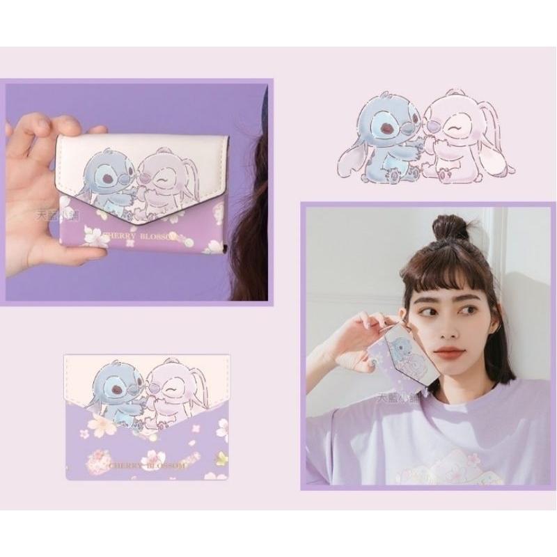 「日本🇯🇵」春暖花開櫻花信封零錢包-迪士尼 DISNEY 維尼小豬/奇奇蒂蒂/史迪奇安琪 正版授權-細節圖5