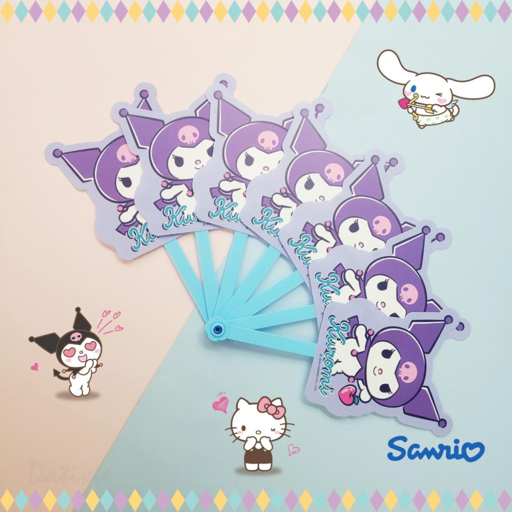 「日本🇯🇵」夏天造形人形扇-三麗鷗SANRIO正版授權-細節圖2