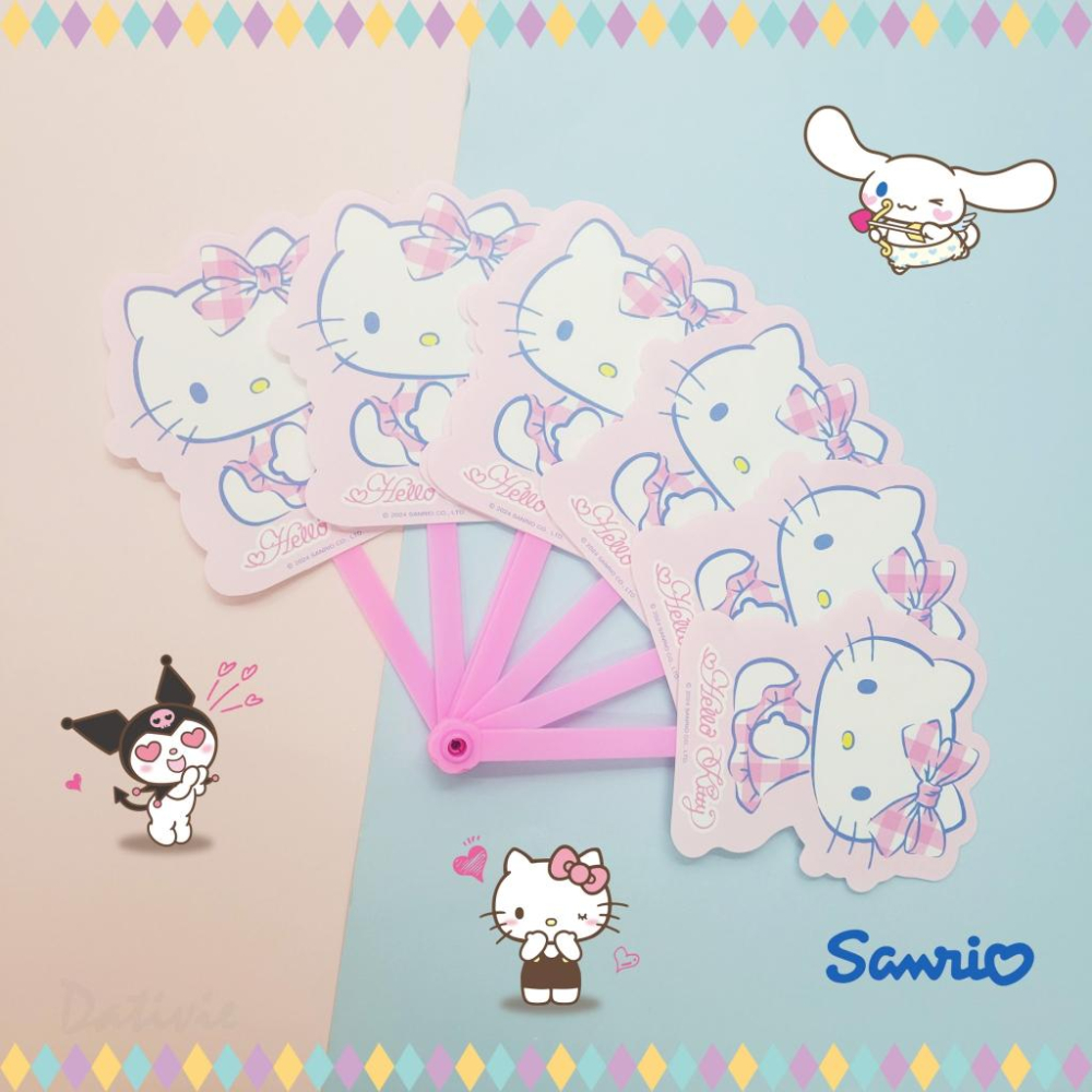 「日本🇯🇵」夏天造形人形扇-三麗鷗SANRIO正版授權-細節圖3