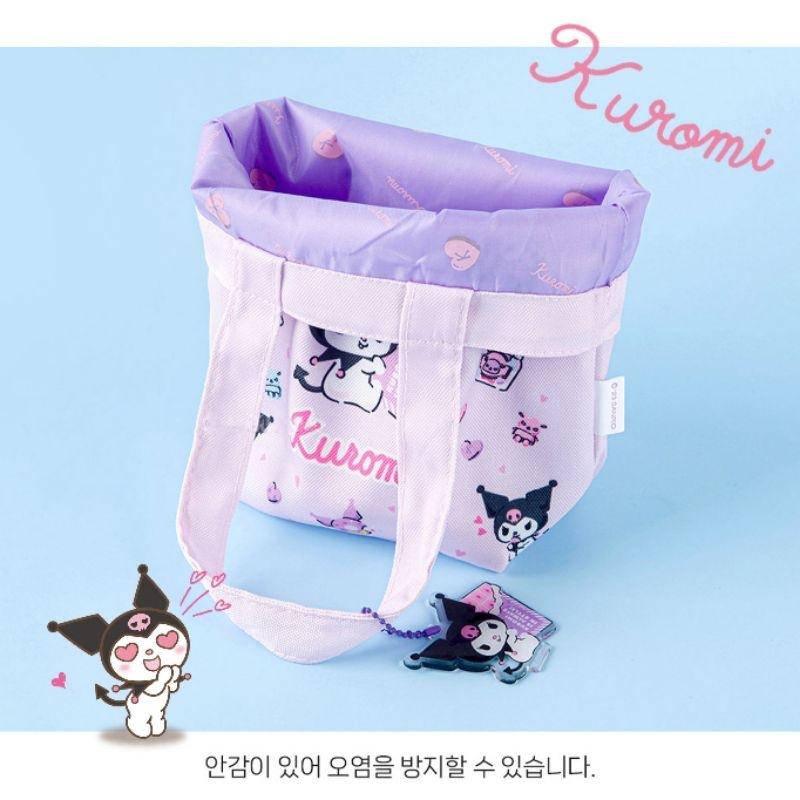 「日本🇯🇵」手提袋 收納 庫洛米 KUROMI 三麗鷗 SANRIO正版授權-細節圖2