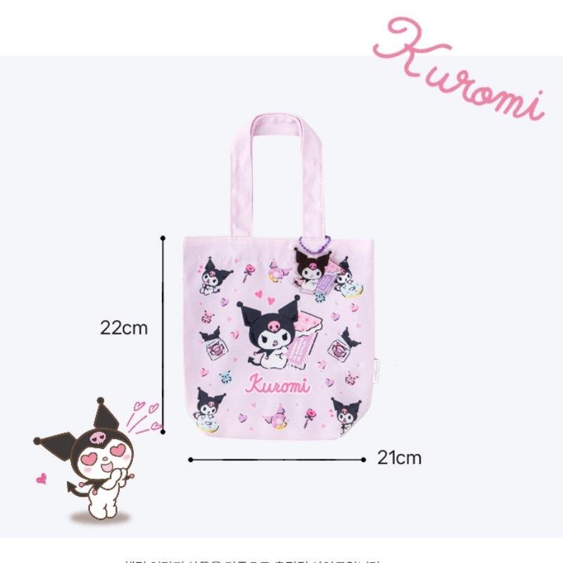 「日本🇯🇵」手提袋 收納 庫洛米 KUROMI 三麗鷗 SANRIO正版授權-細節圖3