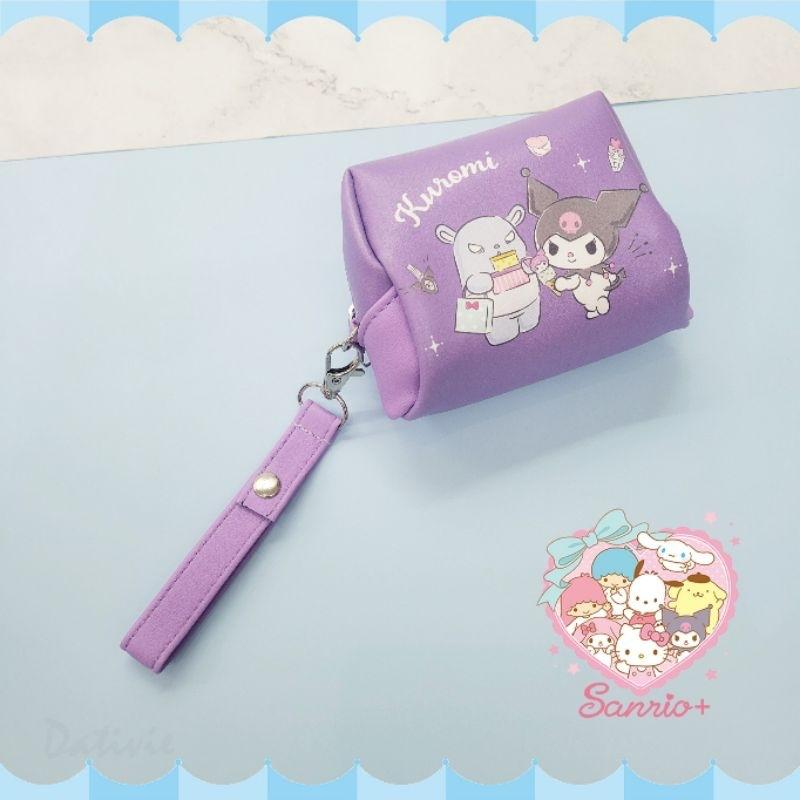 「日本🇯🇵台灣」手拉立體錢包-三麗鷗SANRIO KITTY/庫洛米黑/庫洛米紫/雙子星 正版授權-細節圖3