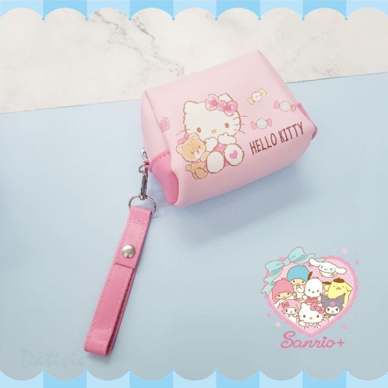 「日本🇯🇵台灣」手拉立體錢包-三麗鷗SANRIO KITTY/庫洛米黑/庫洛米紫/雙子星 正版授權-細節圖4