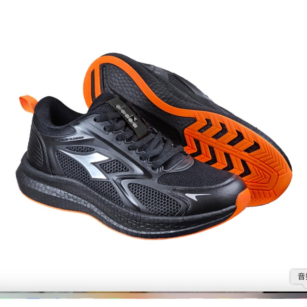『DIADORA』男段專業輕量慢跑鞋 (獵鷹  黑)-細節圖5