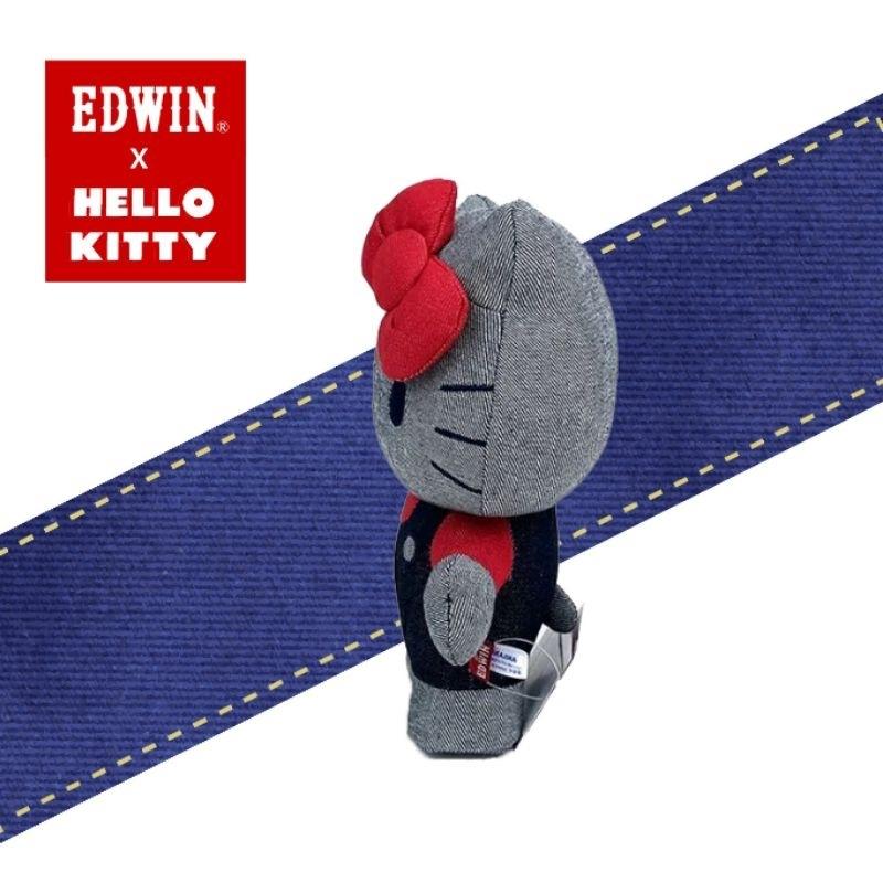 「日本🇯🇵」牛仔布娃娃 收藏 HELLO KITTY 三麗鷗SANRIO EDWIN 正版授權-細節圖3