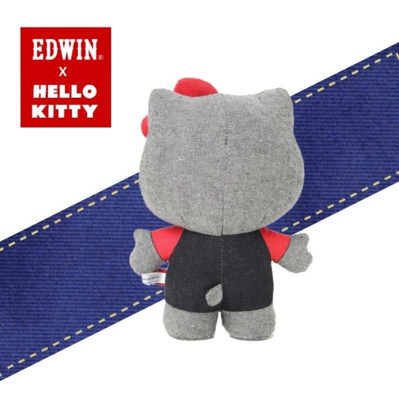 「日本🇯🇵」牛仔布娃娃 收藏 HELLO KITTY 三麗鷗SANRIO EDWIN 正版授權-細節圖4