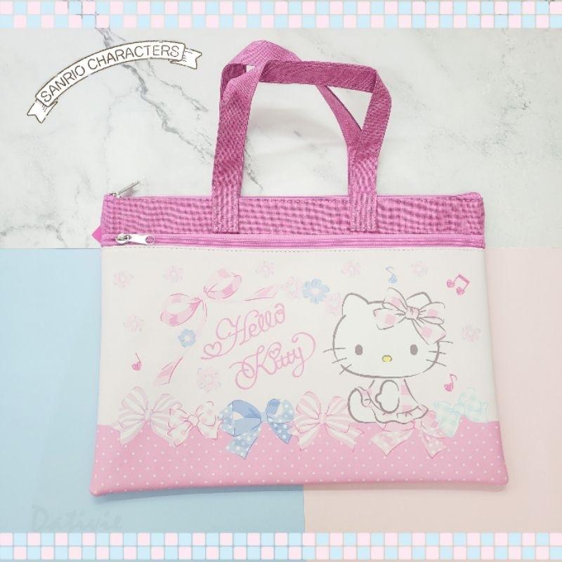 「日本🇯🇵」資料袋(手提袋)-三麗鷗SANRIO 庫洛米紫/庫洛米黑/雙子星/KITTY 正版授權-細節圖4