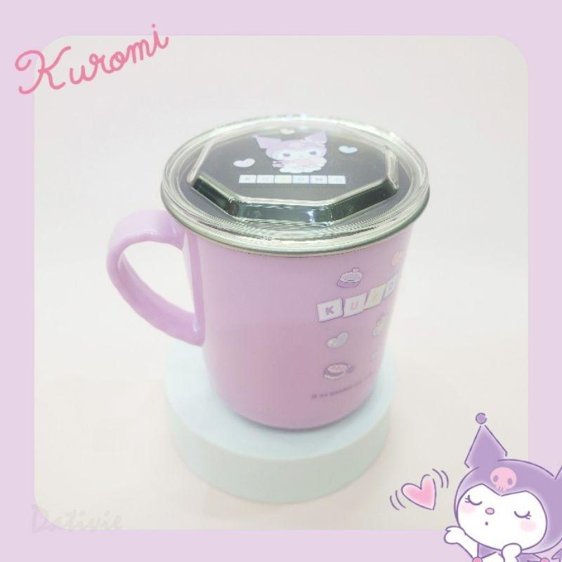 「日本🇯🇵」不銹鋼杯&牙刷杯&吸管杯&漱口杯-庫洛米 KUROMI 水杯 三麗鷗SANRIO正版授權-細節圖2