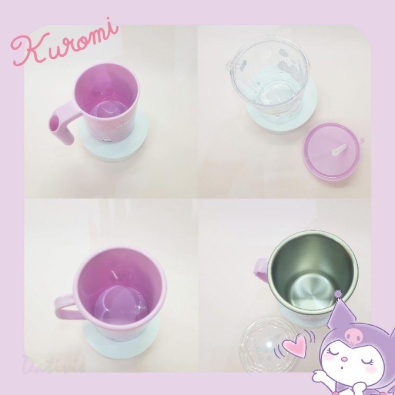 「日本🇯🇵」不銹鋼杯&牙刷杯&吸管杯&漱口杯-庫洛米 KUROMI 水杯 三麗鷗SANRIO正版授權-細節圖5