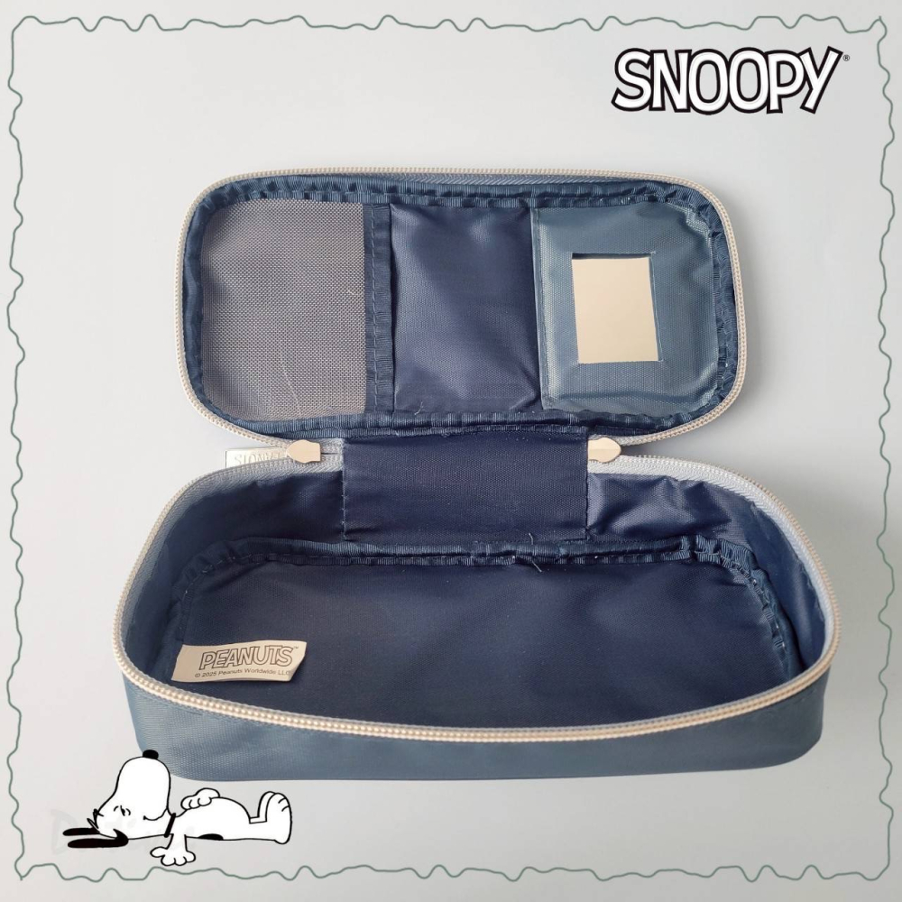 「日本🇯🇵」附鏡筆袋-史努比 SNOOPY PEANUTS 正版授權-細節圖4