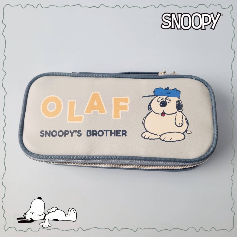 「日本🇯🇵」附鏡筆袋-史努比 SNOOPY PEANUTS 正版授權-Ａ