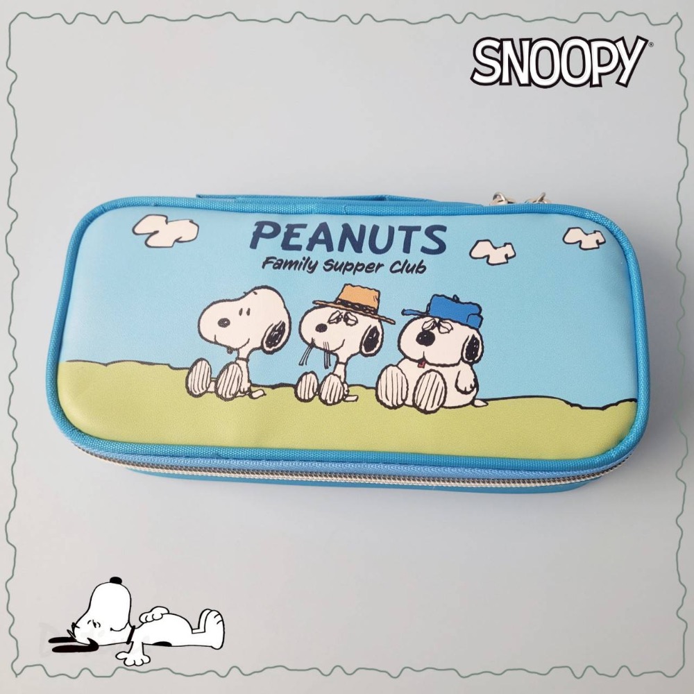 「日本🇯🇵」附鏡筆袋-史努比 SNOOPY PEANUTS 正版授權-Ｂ