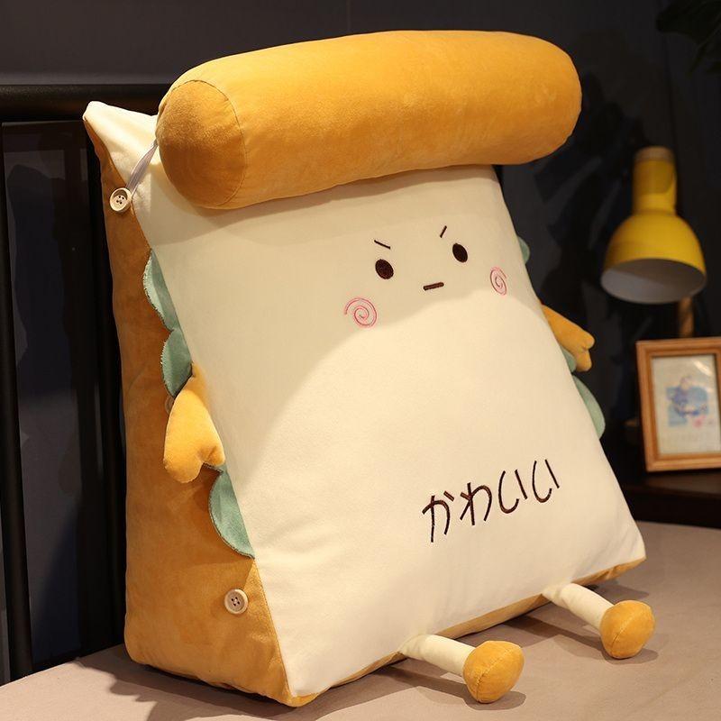 床頭靠背墊靠枕寢室三角枕頭床上抱枕女生睡覺護腰枕沙發靠墊-細節圖9