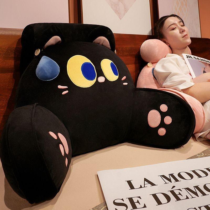 床頭靠背墊護頸椎沙發抱枕床上宿舍看書護腰辦公室靠枕可拆洗內膽-細節圖2