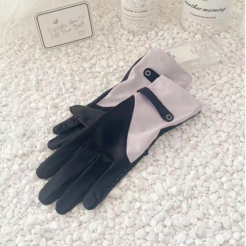 夏季女防曬手套防紫外線冰袖冰絲觸屏戶外防滑自行車薄款開車騎行-細節圖8