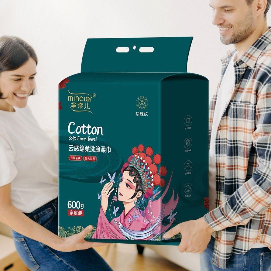 羋奈兒懸掛洗臉巾加大加厚全新純棉潔面巾大包600g-細節圖4