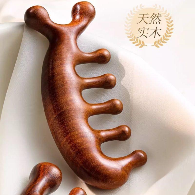 明星同款檀木頭療按摩梳-細節圖4